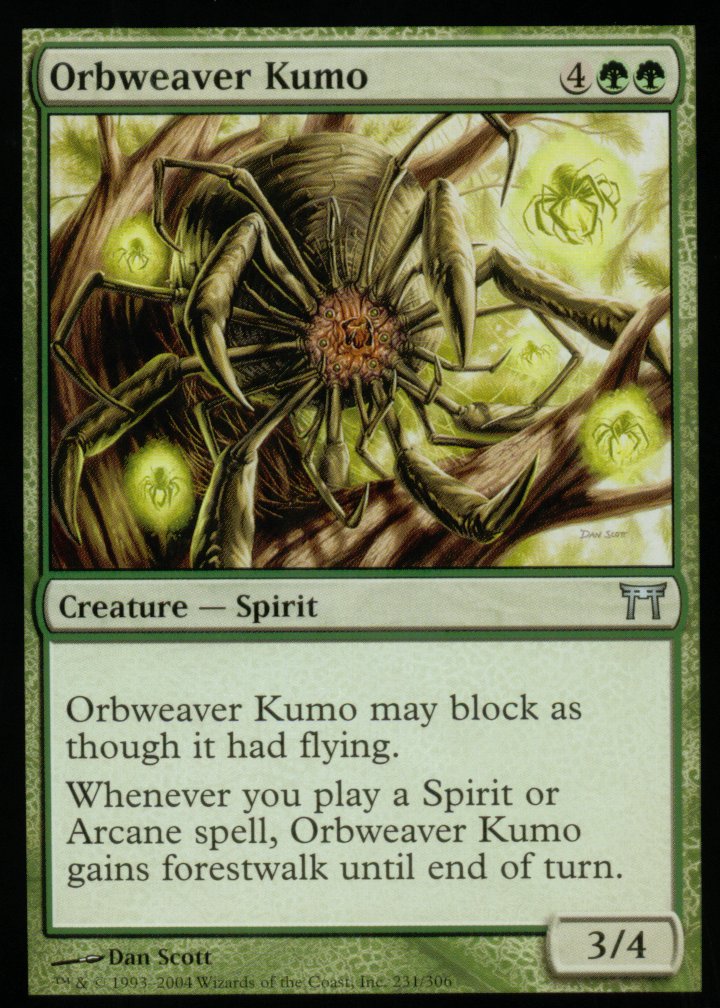 Orbweaver Kumo (Champions of Kamigawa) Medium Play