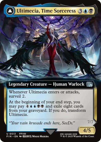Ultimecia, Time Sorceress (Extended Art) (Universes Beyond: FINAL FANTASY) Light Play Foil