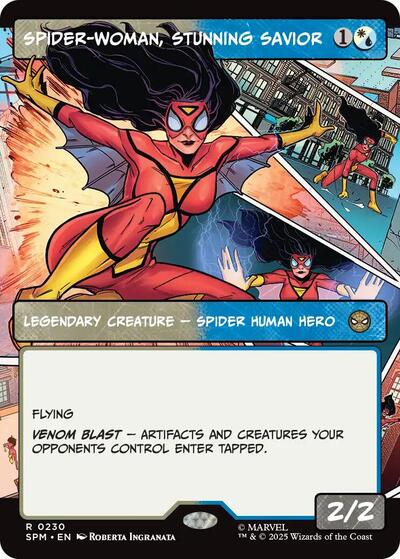 Spider-Woman, Stunning Savior (Borderless) (Marvel's Spider-Man) Near Mint Foil