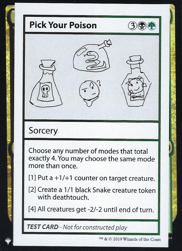 Pick Your Poison (Mystery Booster Test Print) Near Mint