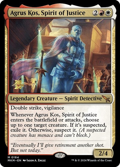 Agrus Kos, Spirit of Justice (Promos: Prerelease Cards) Near Mint Foil