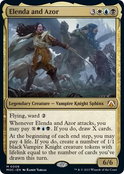 Elenda and Azor (Commander: March of the Machine) Near Mint Foil