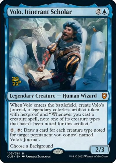 Volo, Itinerant Scholar (Promos: Prerelease Cards) Light Play Foil
