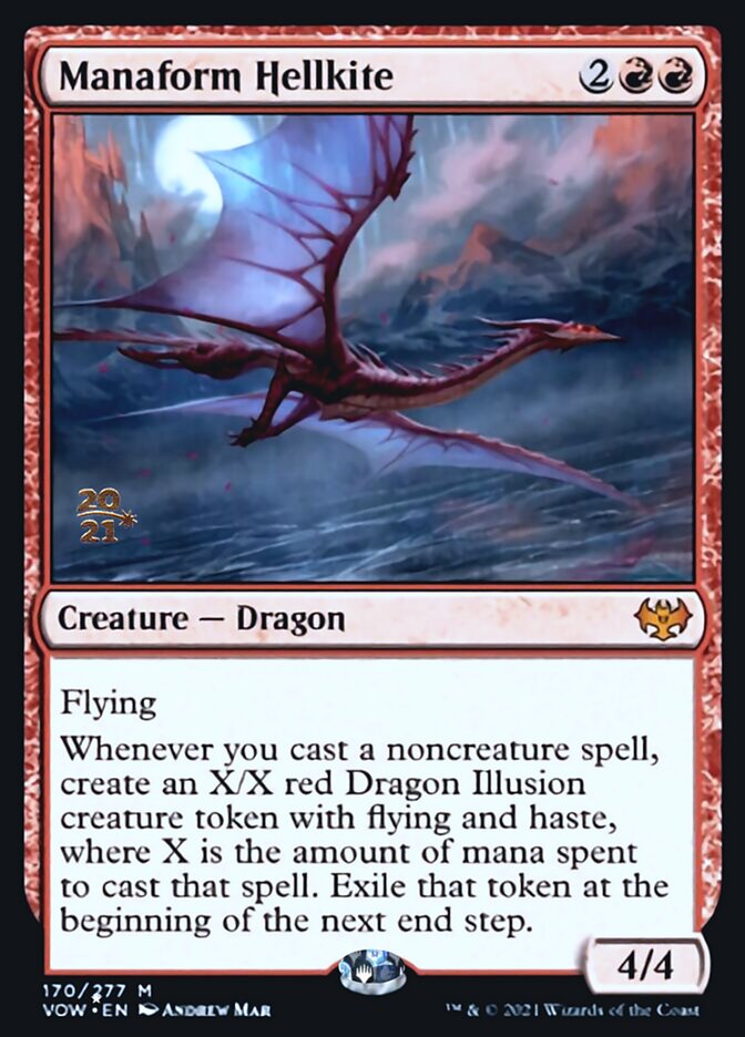 Manaform Hellkite (Promos: Prerelease Cards) Light Play Foil