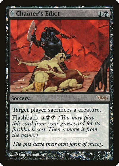 Chainer's Edict (Promos: FNM) Medium Play Foil