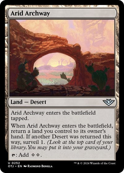 Arid Archway (Outlaws of Thunder Junction) Medium Play Foil