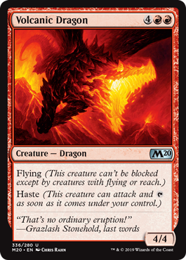 Volcanic Dragon (Magic 2020 Core Set) Near Mint