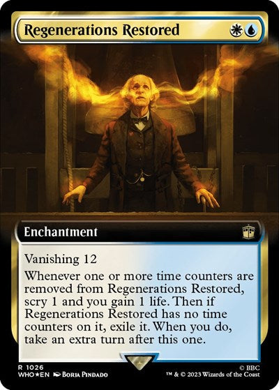 Regenerations Restored (Extended Art) (Surge Foil) (Universes Beyond: Doctor Who) Light Play Foil