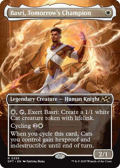 Basri, Tomorrow's Champion (Borderless) (Aetherdrift) Near Mint Foil