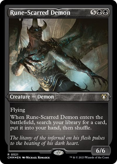 Rune Scarred Demon Foil Etched|0|0|0.00