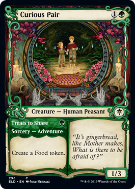 Showcase Curious Pair (Throne of Eldraine) Light Play