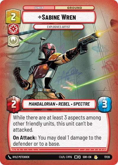 Sabine Wren Explosives Artist (Weekly Play Promos) Near Mint