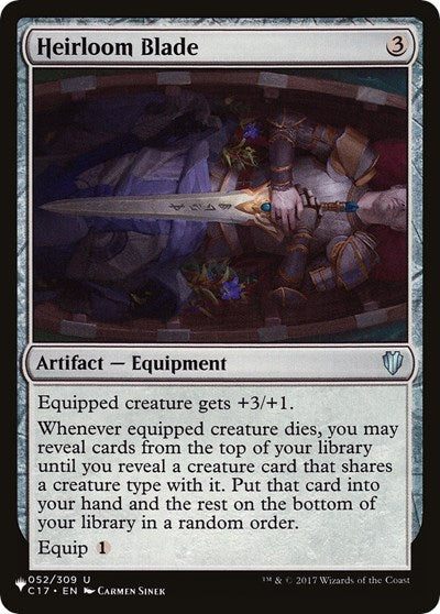 Heirloom Blade (The List) Light Play