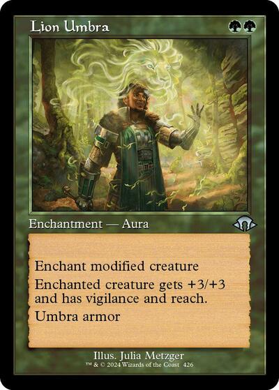 Lion Umbra (Retro Frame) (Modern Horizons 3) Light Play Foil
