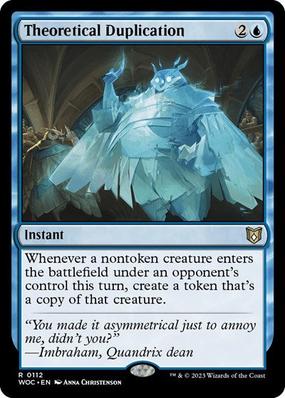 Theoretical Duplication (Commander: Wilds of Eldraine) Near Mint