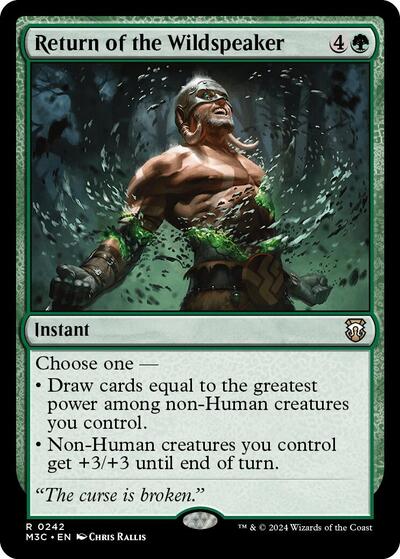 Return of the Wildspeaker (Commander: Modern Horizons 3) Near Mint