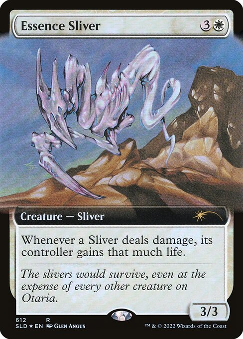 Essence Sliver (Extended Art) (Secret Lair) Light Play Foil