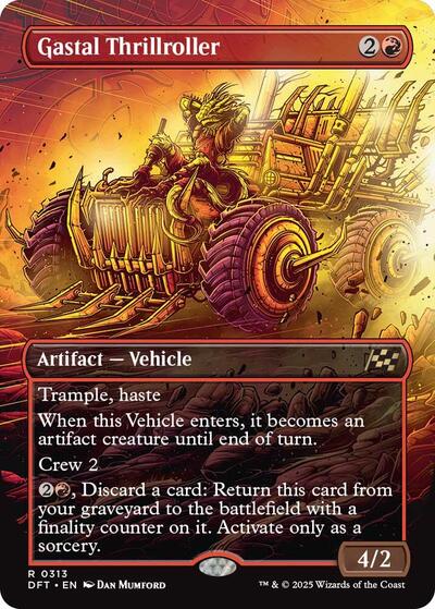 Gastal Thrillroller (Borderless) (Aetherdrift) Light Play Foil