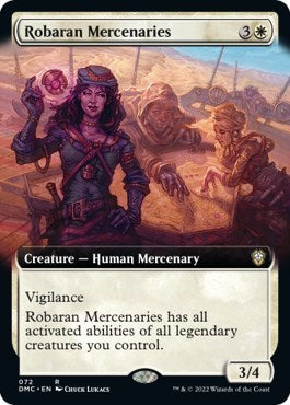 Robaran Mercenaries (Extended Art) (Commander: Dominaria United) Light Play