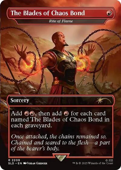 The Blades of Chaos Bond - Rite of Flame (Secret Lair) Near Mint Foil