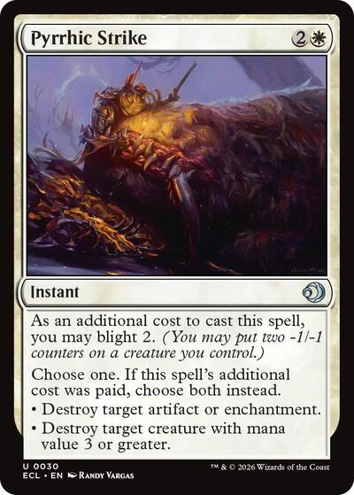 Pyrrhic Strike (Lorwyn Eclipsed) Near Mint Foil
