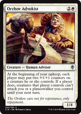 Orzhov Advokist (Commander 2016 Edition) Heavy Play