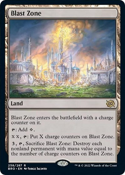 Blast Zone (The Brothers' War) Medium Play Foil