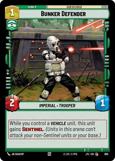 Bunker Defender (Foil) (Jump to Lightspeed) Near Mint Foil