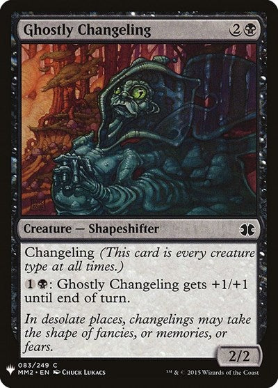 Ghostly Changeling (Mystery Booster) Light Play