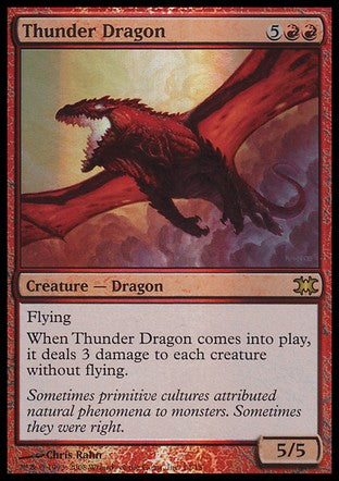 Thunder Dragon (From the Vault: Dragons) Medium Play Foil