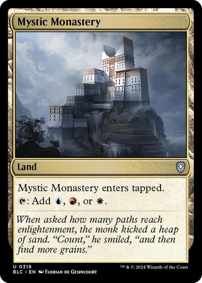Mystic Monastery (Commander: Bloomburrow) Light Play