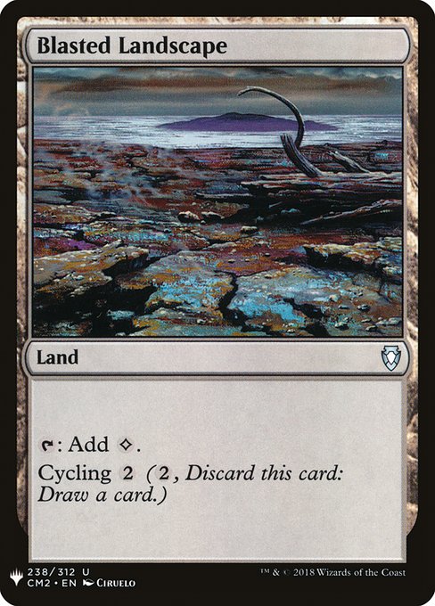 Blasted Landscape (Mystery Booster) Light Play