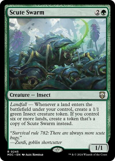 Scute Swarm (Ripple Foil) (Commander: Modern Horizons 3) Near Mint Foil