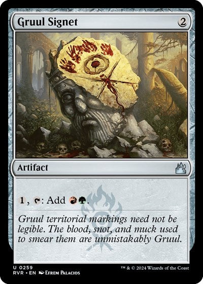Gruul Signet (Ravnica Remastered) Light Play Foil