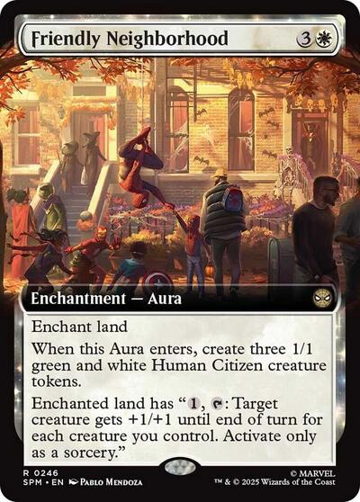 Friendly Neighborhood (Extended Art) (Marvel's Spider-Man) Light Play Foil