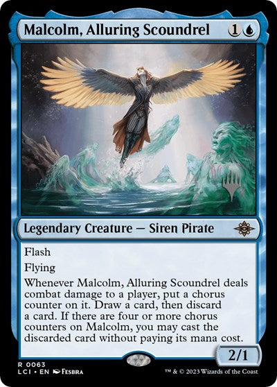 Malcolm, Alluring Scoundrel (Promo Pack: The Lost Caverns of Ixalan) Light Play Foil