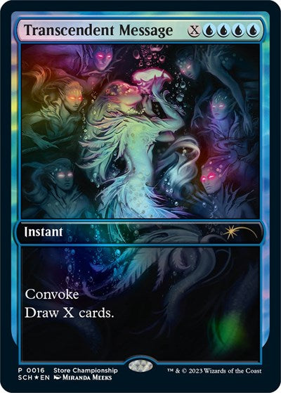 Transcendent Message (Promos: Game Day and Store Championship) Medium Play Foil