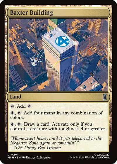 Baxter Building (Marvel Super Heroes) Near Mint Foil