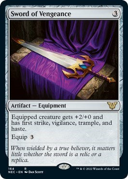 Sword of Vengeance (Commander: Kamigawa: Neon Dynasty) Light Play