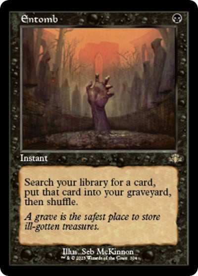 Entomb (Retro Frame) (Dominaria Remastered) Light Play Foil