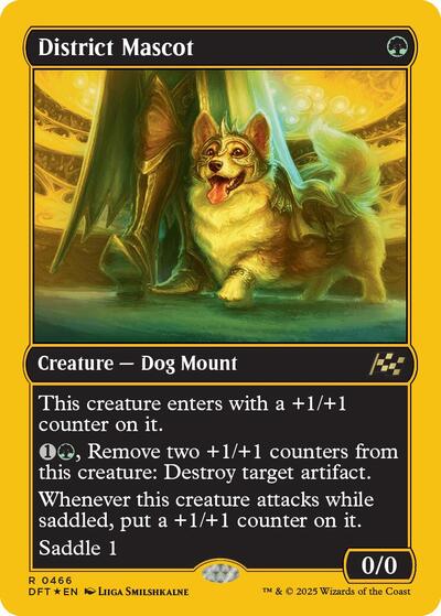District Mascot (First-Place Foil) (Aetherdrift) Near Mint Foil
