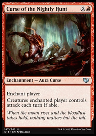 Curse of the Nightly Hunt (Commander 2015) Medium Play
