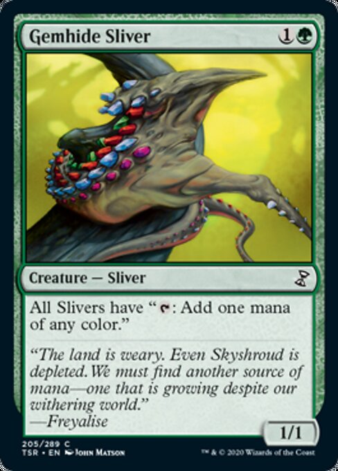 Gemhide Sliver (Time Spiral Remastered) Near Mint Foil