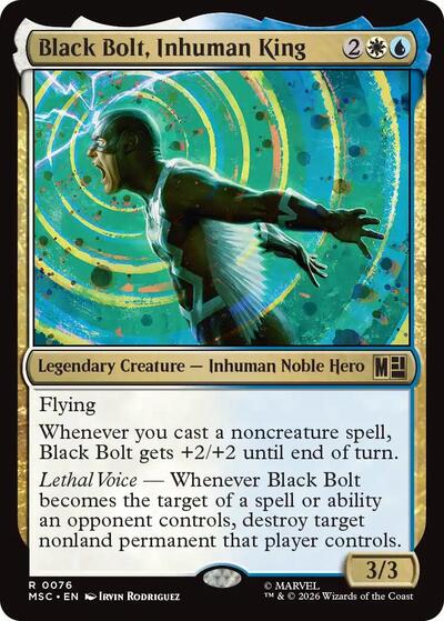 Black Bolt, Inhuman King (Surge Foil) (Commander: Marvel Super Heroes) Near Mint Foil