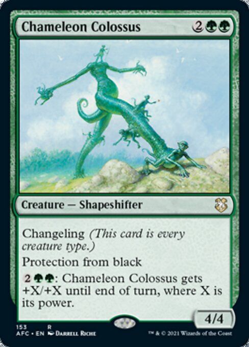 Chameleon Colossus (Commander 2021 Forgotten Realms) Light Play
