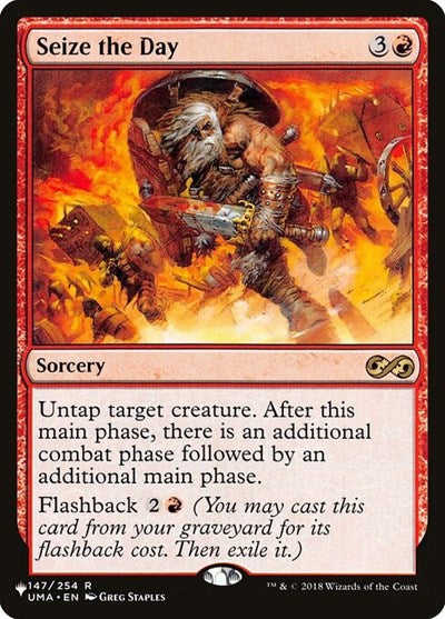 Seize the Day (Secret Lair Commander: Heads I Win, Tails You Lose) Near Mint