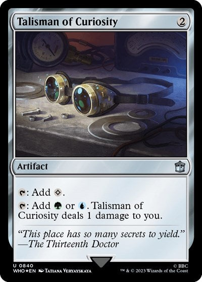 Talisman of Curiosity (Surge Foil) (Universes Beyond: Doctor Who) Near Mint Foil
