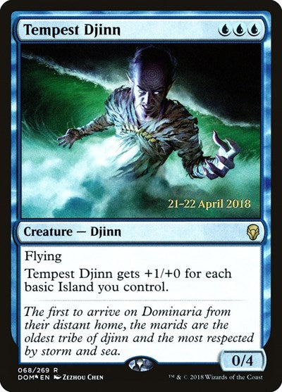 Tempest Djinn (Promos: Prerelease Cards) Medium Play Foil