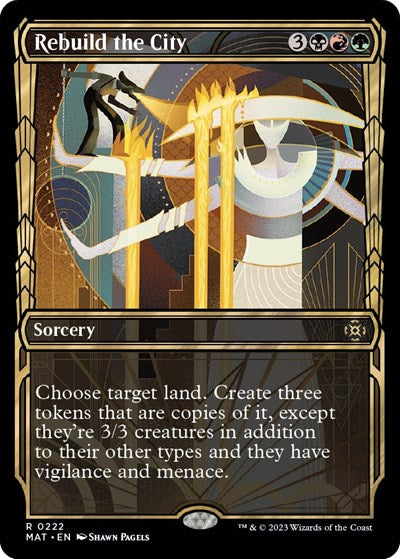 Rebuild the City (Halo Foil) (March of the Machine: The Aftermath) Near Mint Foil