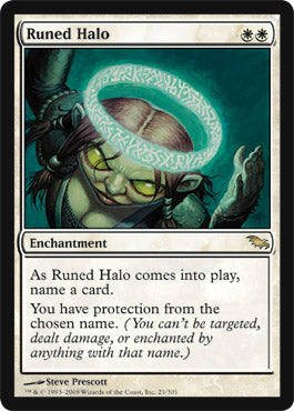 Runed Halo (Shadowmoor) Medium Play Foil